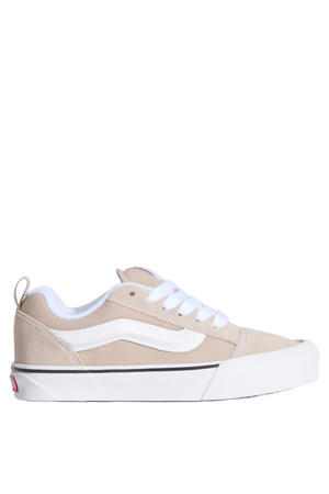 KNU Skool suede sneakers lichtgeel/wit