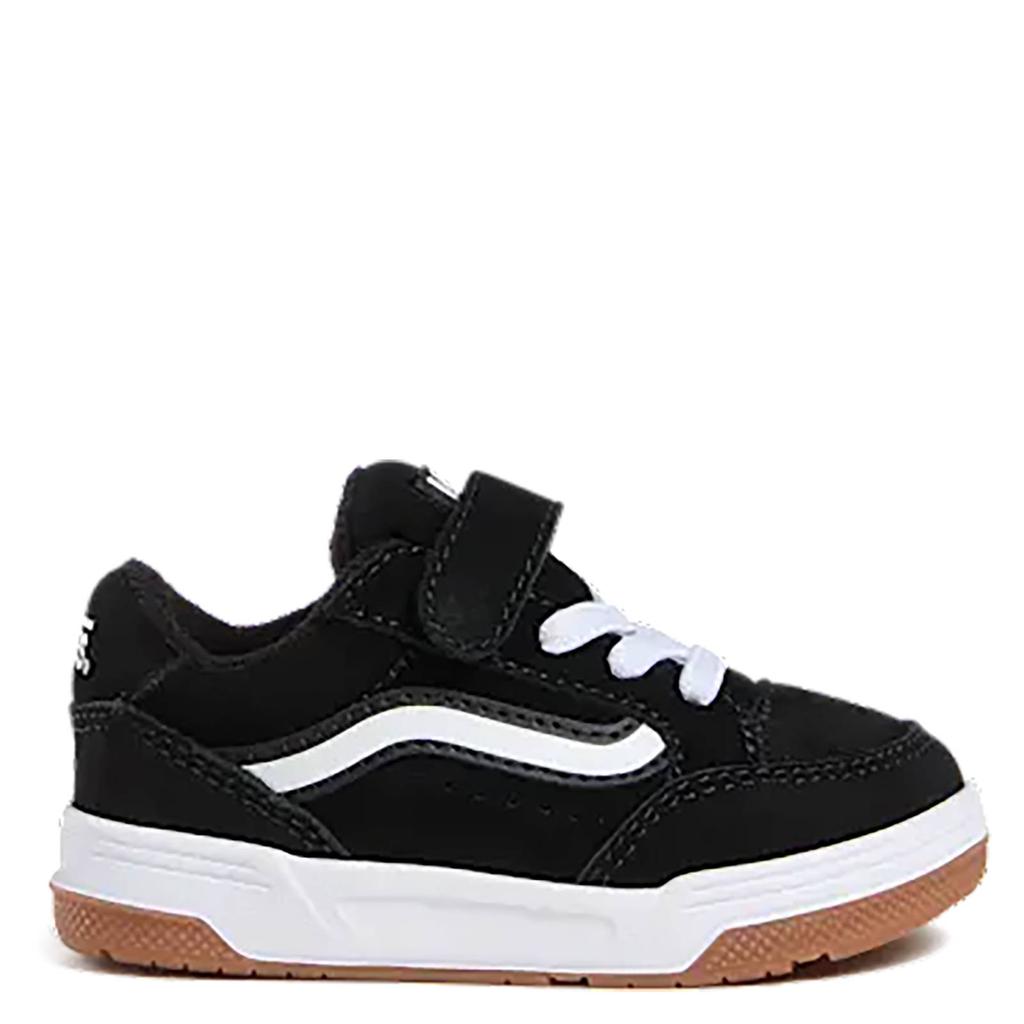 Zwart en witte jongens en meisjes Vans Hylane V suede sneakers van leer met veters