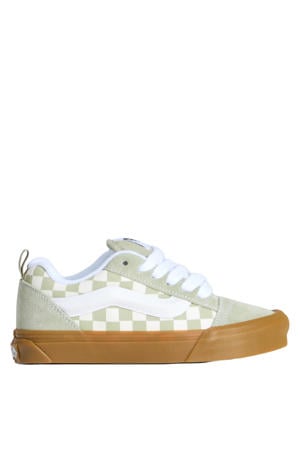 Knu Skool sneakers lichtgroen/ecru
