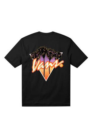 T-shirt met backprint zwart