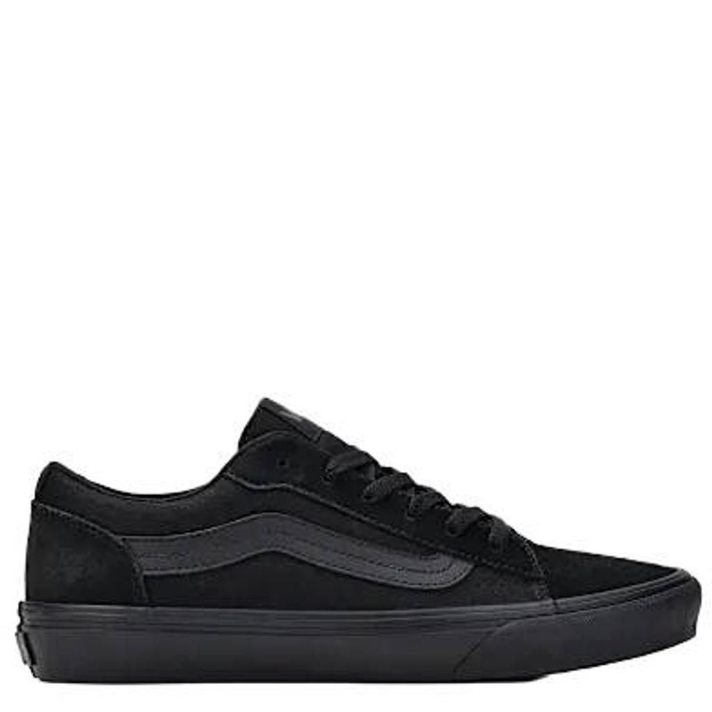Zwarte heren Vans Vero LS suede sneakers van leer met veters