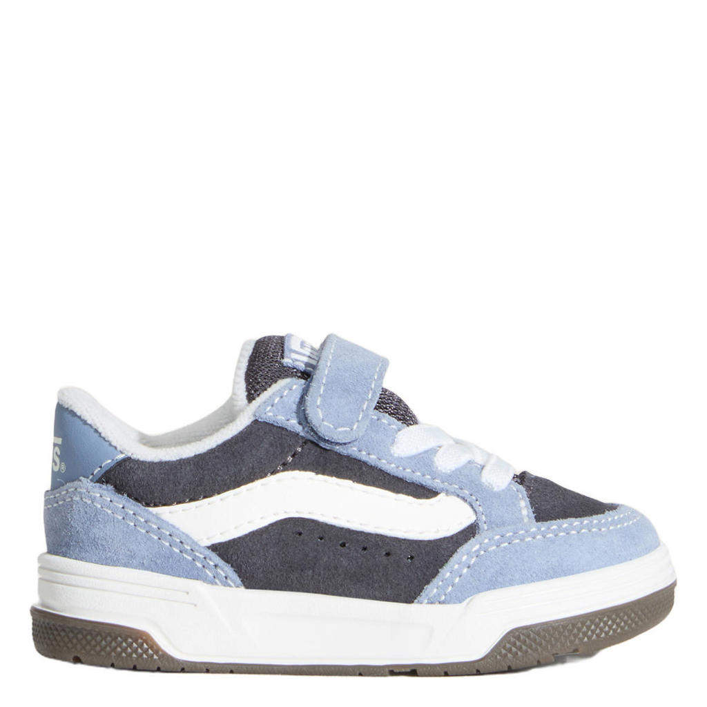 Blauwe jongens en meisjes VANS Hylane V Nineties leren sneakers met veters