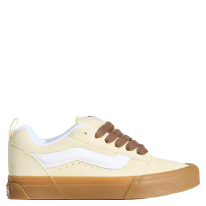 KNU Skool suede sneakers lichtgeel/wit