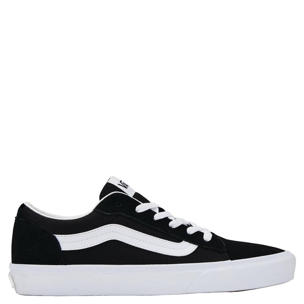 Zwart en witte heren Vans Vero LS suede sneakers van leer met veters