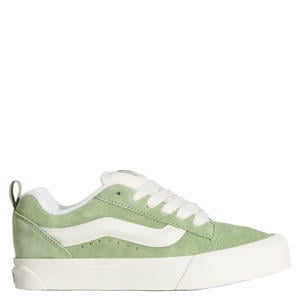 KNU Skool suede sneakers olijfgroen/wit