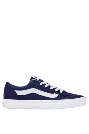Vero LS suede sneakers blauw/wit