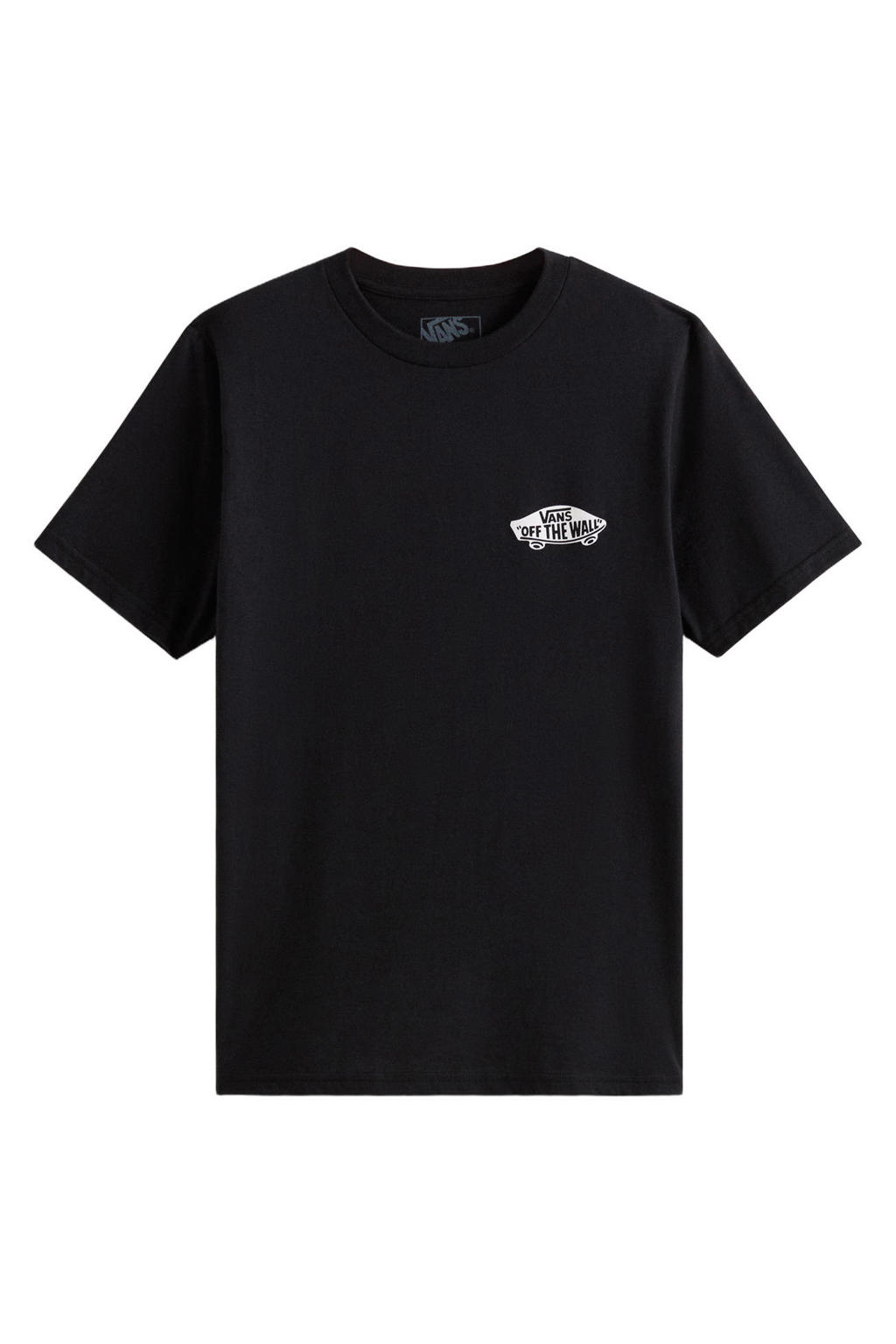 Zwarte jongens en meisjes Vans T-shirt van katoen met korte mouwen en ronde hals