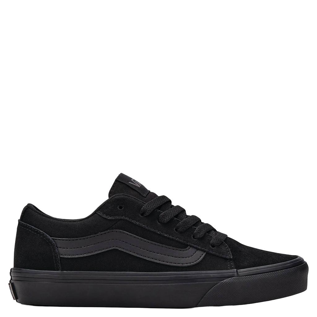 Zwarte jongens en meisjes Vans Vero LS sneakers van leer met veters