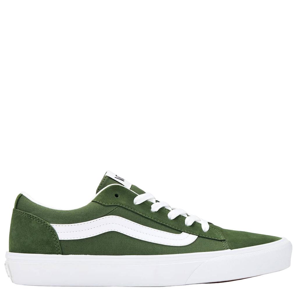 Groen en witte heren VANS Vero LS suede sneakers van leer met veters