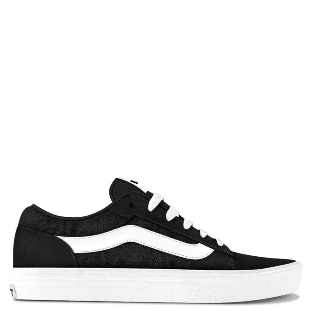 Zwart en witte jongens en meisjes Vans Vero LS sneakers van leer met veters