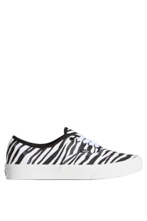 Authentic Animalier sneakers met zebraprint wit/zwart