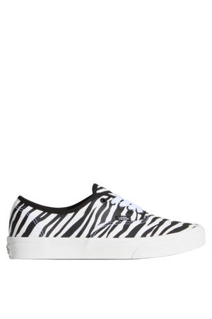 Authentic Animalier sneakers met zebraprint wit/zwart