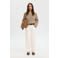 Selected high waist barrel jeans ecru