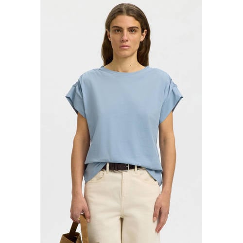SELECTED FEMME T-shirt lichtblauw afbeelding