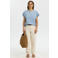 Selected T-shirt lichtblauw