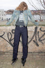 thumbnail: Nudie Jeans Gritty Jackson regular fit jeans donkerblauw