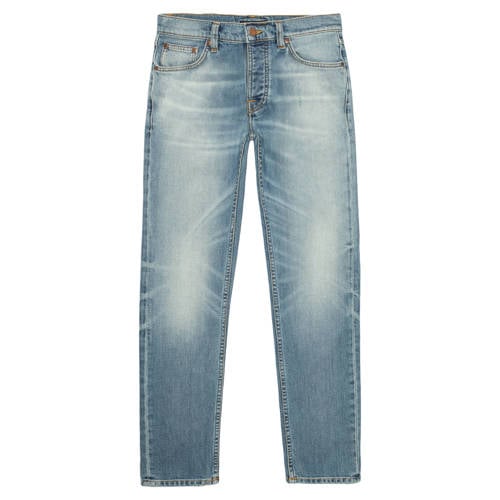 Nudie Jeans Solid Ollie slim fit jeans light blue denim afbeelding