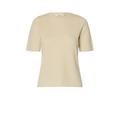 SELECTED FEMME top ecru gebreid afbeelding