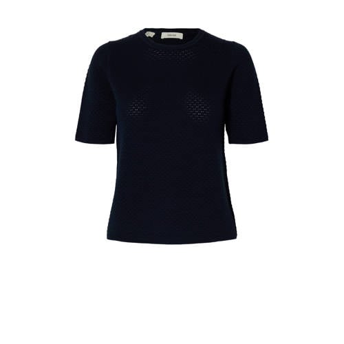 SELECTED FEMME top zwart gebreid afbeelding