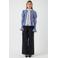 YAS geruit blouse lichtblauw