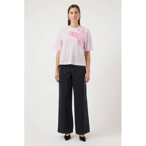 Y.A.S T-shirt lichtroze afbeelding