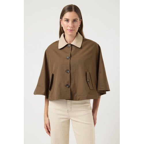 Y.A.S oversized blazer bruin afbeelding