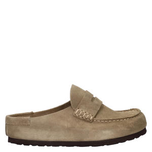 Naples Wrapped suède clogs taupe