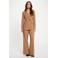 Morgan wide leg regular waist pantalon bruin