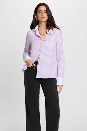gestreepte blouse roze