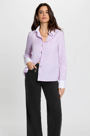 gestreepte blouse roze