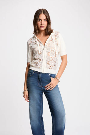 vest ivoor broderie