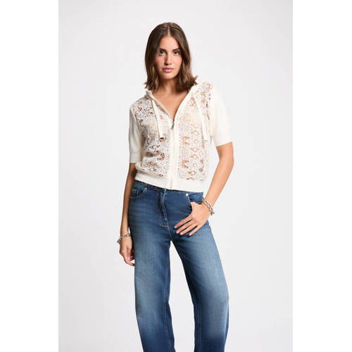 Morgan vest ivoor broderie afbeelding