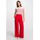 Morgan top ecru/ rood