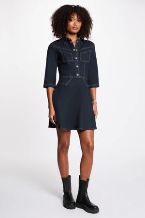 jurk dark blue denim