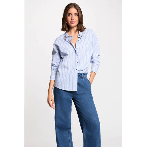 Morgan gestreepte blouse blauw afbeelding