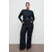 Mango top donkerblauw