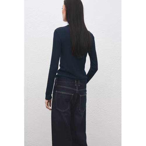 Mango top donkerblauw afbeelding