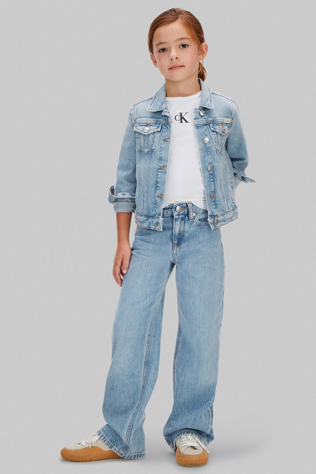 Calvin Klein wide leg jeans light blue denim