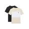 Calvin Klein T-shirt - beige/zwart (set van 2)