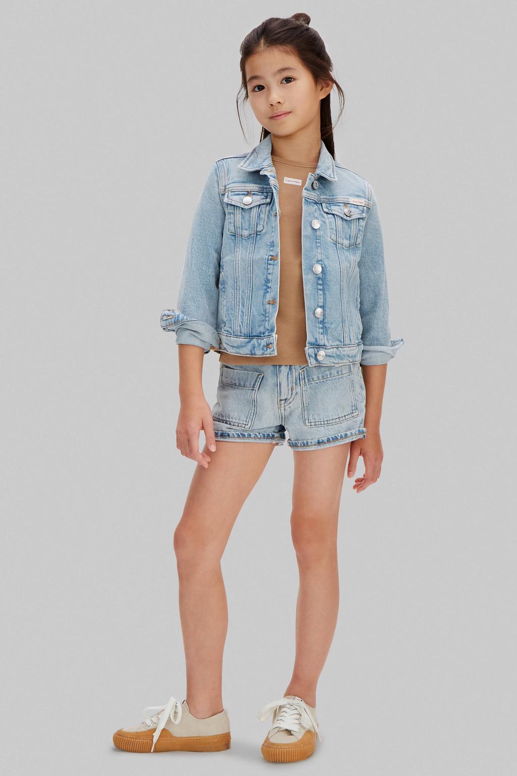 Calvin Klein denim short light blue denim
