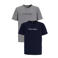 Calvin Klein T-shirt - donkerblauw/grijs melange (set van 2)