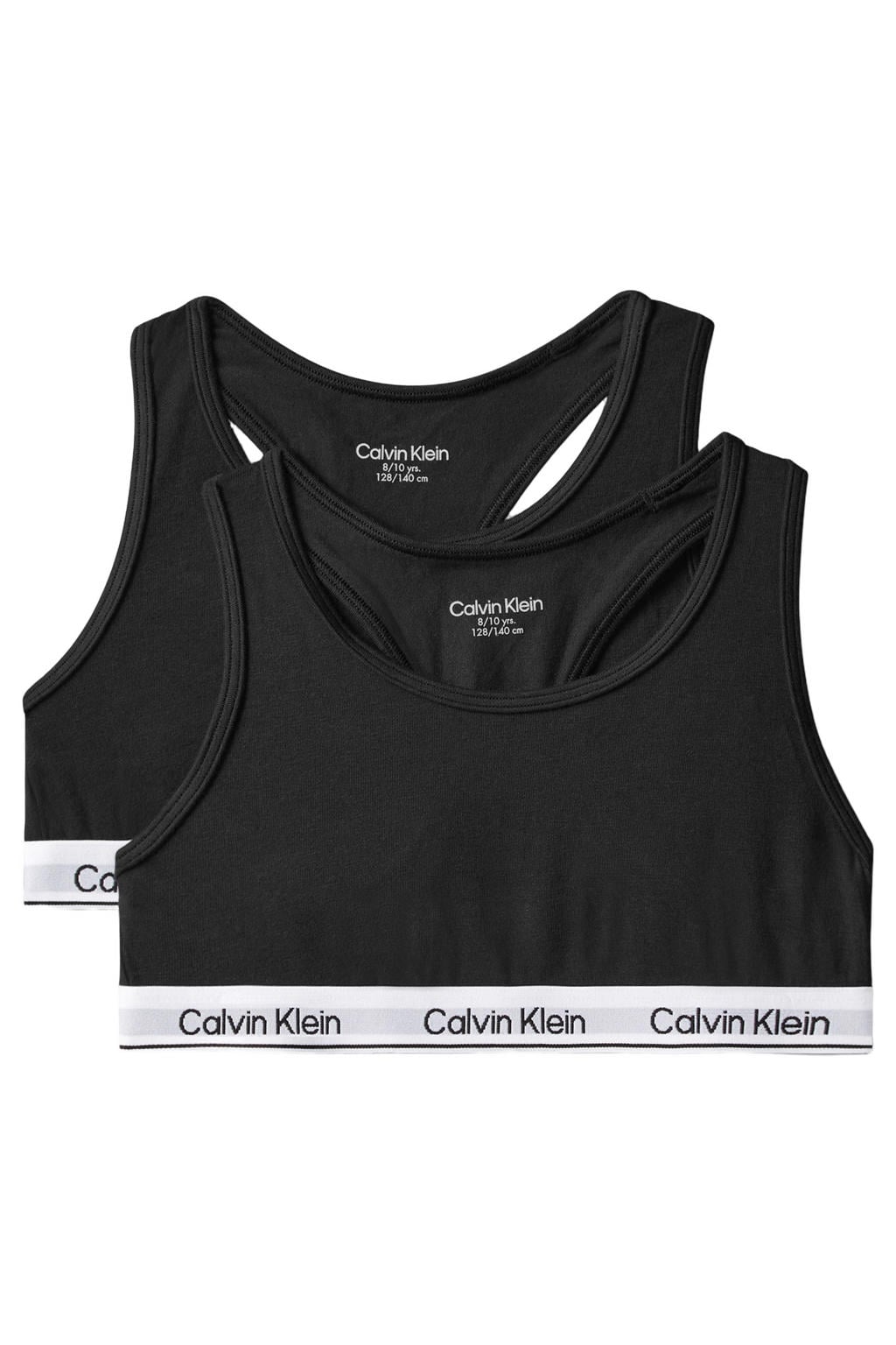 Calvin Klein bh top - zwart (set van 2)
