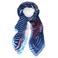 Desigual sjaal met bloemenprint blauw
