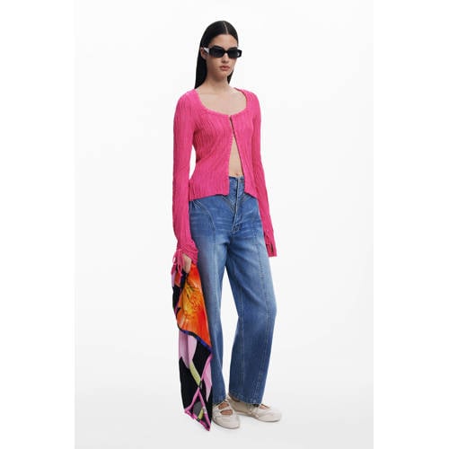Desigual sjaal met bloemenprint zwart afbeelding
