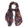 Desigual sjaal met print donkerrood