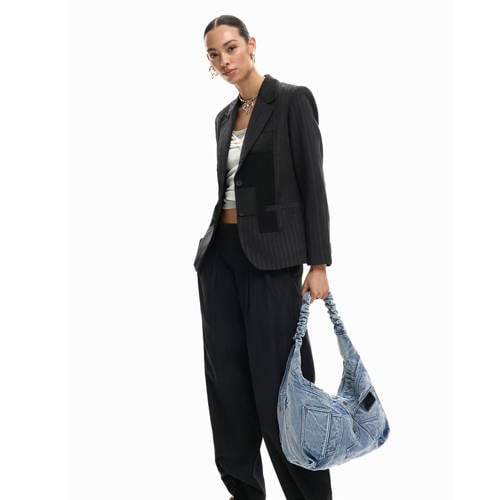 Desigual denim schoudertas blauw afbeelding