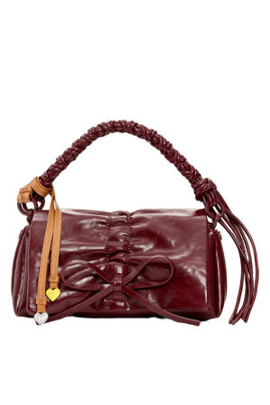 crossbody tas donkerrood