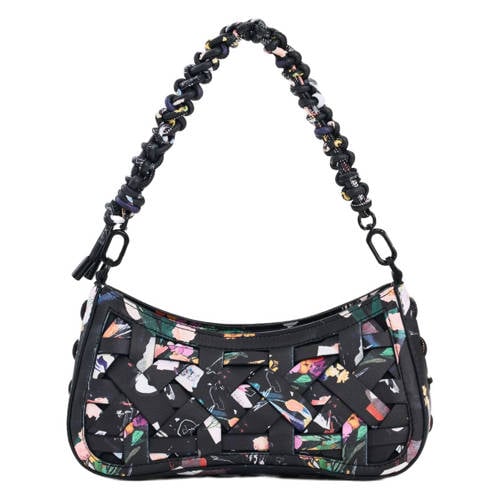 Desigual schoudertas met print zwart afbeelding