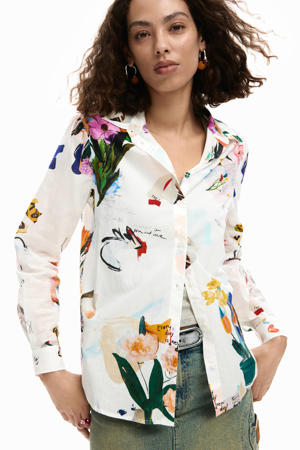 Desigual jumpsuit met all over print olijfgroen