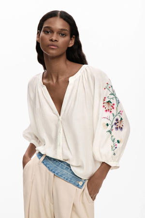 Desigual blouse met all over print koraalrood